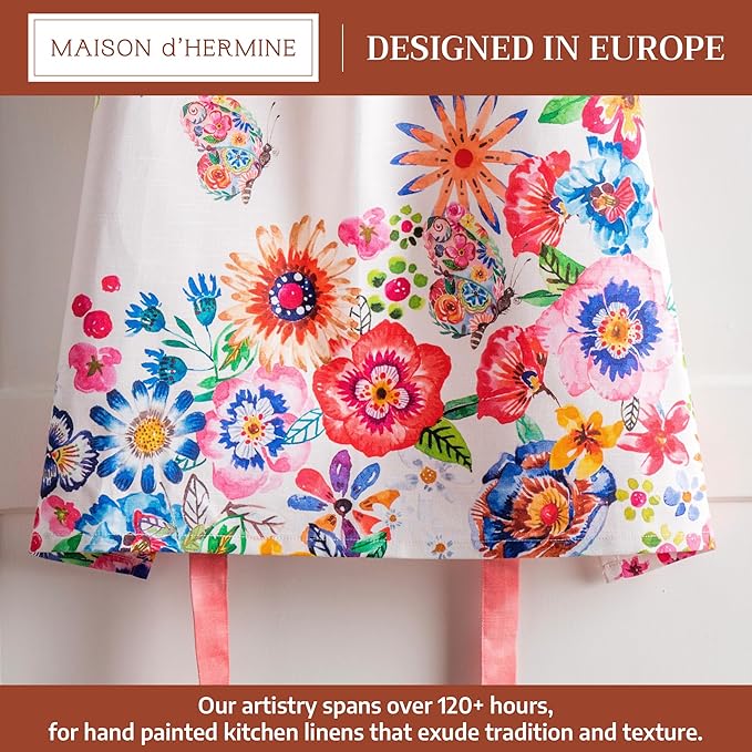 Maison d' Hermine 100% Cotton Apron for women with Pocket Kitchen Chef Apron for Men Cooking Mothers Day Gifts - Image 2