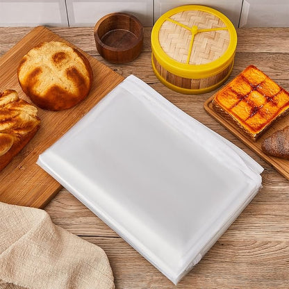Riakrum 1 Pc Bun Pan Rack Cover Bakers Rack Cover 20 Tier Sheet for Home Kitchen Restaurant Dining Bakery 28" L x 23" W x 61" H (Clear,Peva) - Image 7