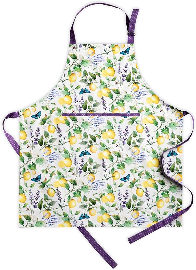 Maison d' Hermine 100% Cotton Apron for women with Pocket Kitchen Chef Apron for Men Cooking Mothers Day Gifts by MaisondHermine