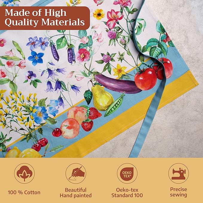 Maison d' Hermine 100% Cotton Apron for women with Pocket Kitchen Chef Apron for Men Cooking Mothers Day Gifts - Image 3