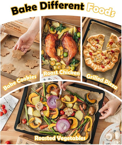 Katbite 12x16 Inch Parchment Paper Sheets, Pre cut Unbleached Baking Paper, Heavy Duty & Non-stick for Half Sheet Baking, Cooking, Grilling Wrapping Foods - Image 6