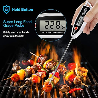 Meat Food Thermometer, Digital Candy Cooking Thermometer, Kitchen Cooking Thermometer Instant Read for BBQ Grill, Oil, Milk, Bath Water, Deep Fry, Candle Temperature - Image 3