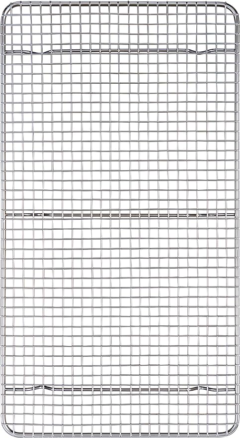 Mrs. Anderson's Baking Professional Cooling Rack, Heavy Duty Steel, 10 x 18 x 0.75-Inches