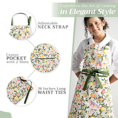 Maison d' Hermine 100% Cotton Apron for women with Pocket Kitchen Chef Apron for Men Cooking Mothers Day Gifts - Image 5