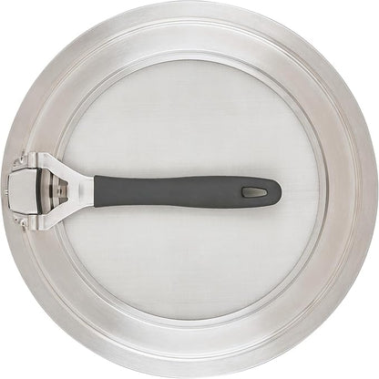 Circulon Tools and Gadgets Universal Splatter Guard Mesh Grease Cover for Pots and Pans Protects Stove, Countertop, and Kitchen from Oil when Frying, 13 Inch Splatter Guard - Stainless Steel - Image 7