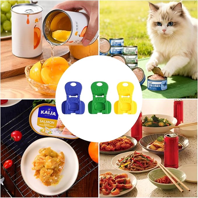 Hand Soda Can Opener, Drink Can Protector Cap, Can Tab Openers & Leak-Proof Drink Covers for Soda, Beer, Coke Shields From Bugs, Bees, Dust (8)