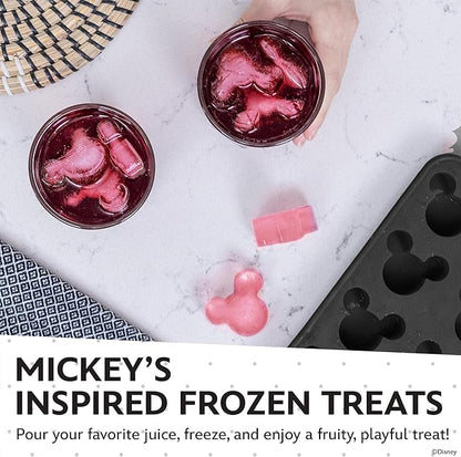 Disney Silicone Ice Cube Tray – 2 Pack Ice Trays for Freezer with Fun Mickey, Minnie & Winnie the Pooh Molds – Flexible BPA-Free Silicone Molds for Ice, Chocolate, and More