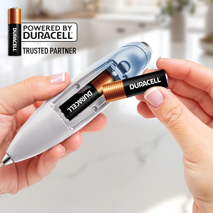 Zulay Kitchen Whisk Milk Frother with 4 Duracell Batteries - Powerful Handheld Foam Maker for Coffee, Lattes, Matcha, Hot Chocolate & Cappuccinos - Whip Creamy Froth in Seconds - Image 7