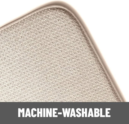 Bellemain XL Dish Mat Microfiber Dish Drying Mat, Super absorbent (Light Grey, 16" x 18") - Image 6