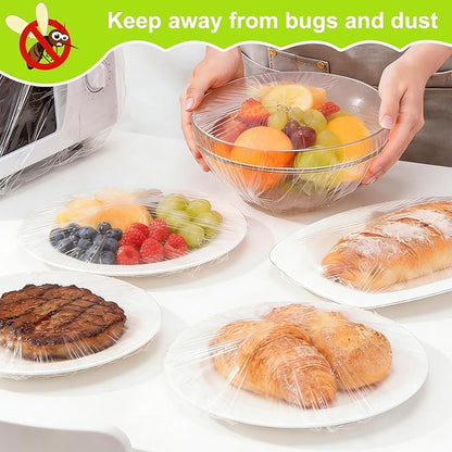 Extra Large Bowl Covers For Bread Proofing 50pcs，Fits Bowl up to 20"，Fits baking pans up to 13x18 inches,Food Storage Covers,Sheet Pan Lid,Elastic Reusable Plastic Bowl Cover，BPA Free.
