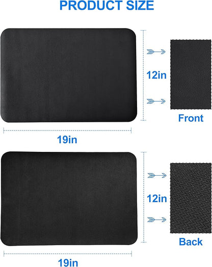 Dish Drying Mat for Kitchen Counter, 12"x19" Dish Drying Pad with Non-slip Rubber Backed, Hide Stain Anti Absorbent for Kitchen Counter, Drying Mat for Coffee Machine Dish Rack (Black) - Image 7