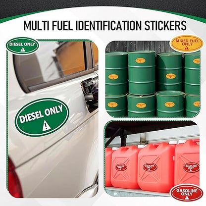 Plastic Funnel for Type I Metal Safety Cans, Compatible with Eagle F15FUN, Fits 1/2/5 Gallon Cans, 10" HDPE Funnel, Includes Diesel Only, Gasoline Only, Mixed Fuel Stickers(1 Pack,Green)