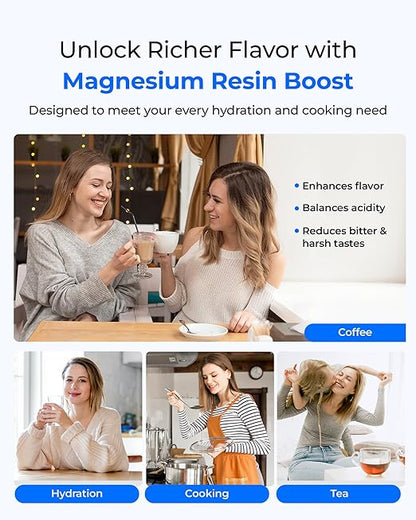 [Original] Waterdrop PF-01MG Magnesium Water Filter Replacement for Waterdrop Pitcher and Dispenser, Reduces Chlorine, Odors, Improved Coffee Taste, Last Up to 2 Months or 100 Gallons, 3 Pack