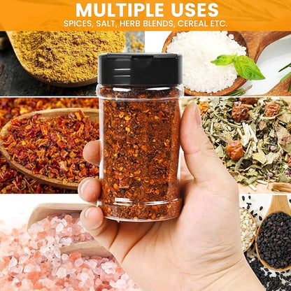 36pcs 5.5oz plastic spice jars with shaker lids, plastic spice jars,seasoning bottles,Used to store seasoning powder. - Image 4