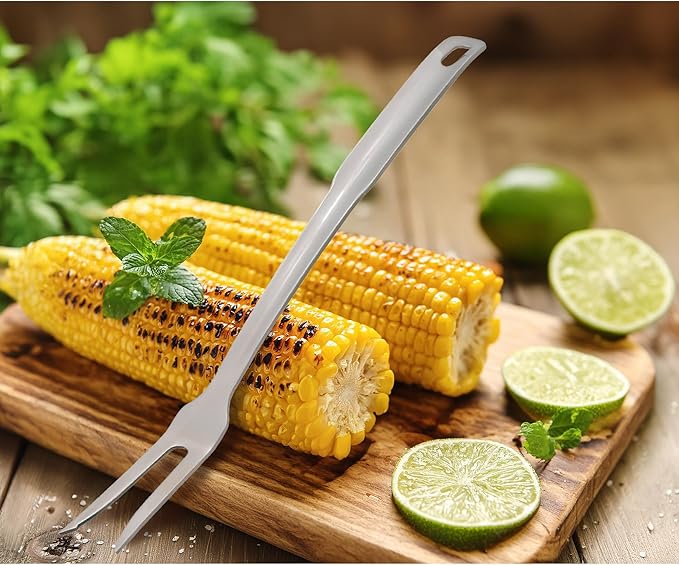 HIC Kitchen Serving Fork with Long Handle, 18/8 Stainless Steel, 13-Inch