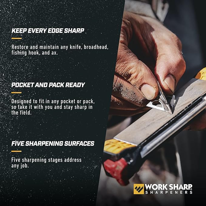 Work Sharp Professional Precision Adjust Elite Set Knife Sharpener value combo bundle with the Guided Field Knife Sharpener - Image 7