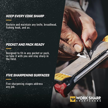 Work Sharp Professional Precision Adjust Elite Set Knife Sharpener value combo bundle with the Guided Field Knife Sharpener - Image 7