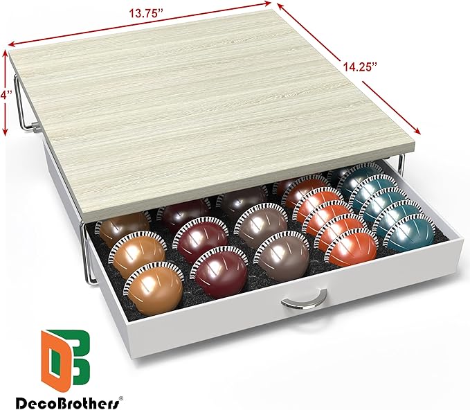 Deco Brothers Supreme Vertuoline Drawer, Holds with 30 Big or 60 Small Vertuoline Pods, Maple - Image 3