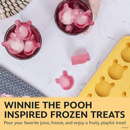 Disney Pooh Silicone Ice Cube Tray – 2 Pack Ice Trays for Freezer with Fun Pooh Ice Molds – Flexible BPA-Free Silicone Molds for Ice, Chocolate, and More