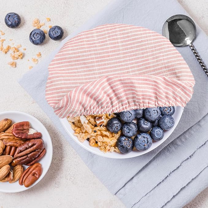 Reusable Bowl Covers, 5 Size Stretch Cloth Bowl Covers for Bread Proofing, cloth Fabric bowl Cover for Food Fruits Leftover (K)