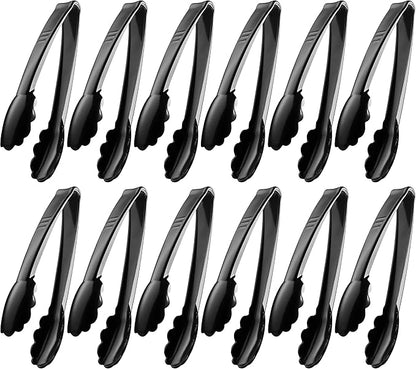 Plastic Tongs for Serving (Pack of 36) 9 Inch - Heavy-Duty Hard Plastic Reusable or Disposable Serving Tongs for Catering, Dinner Parties, Banquets, Buffets, Events, Weddings and Everyday Use, Black - Image 7