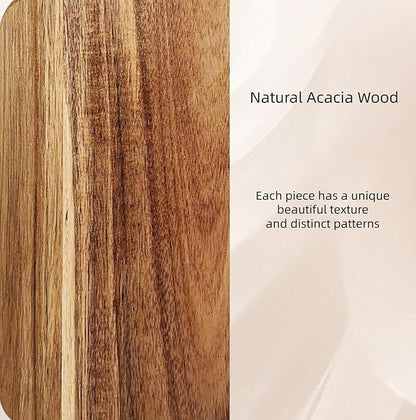 ZeQi Acacia Wood Cutting Board with Handle 14''X10'' / Charcuterie Board/Serving Board/Cheese, Bread, Vegetables & Fruits Serving Board - Image 9