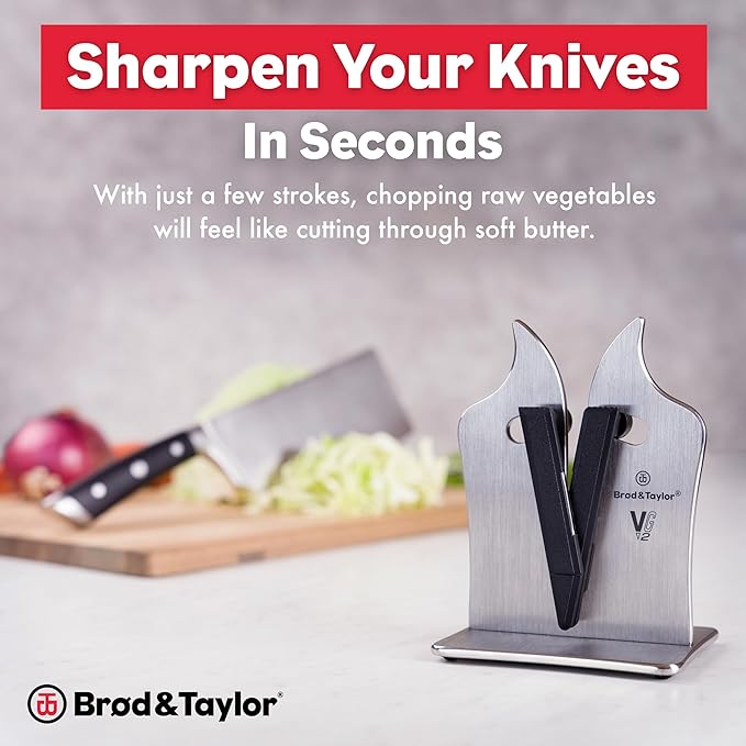 Brod & Taylor VG2 Professional Knife Sharpener | 3-Action Tungsten Carbide (Stainless Steel) - Image 2