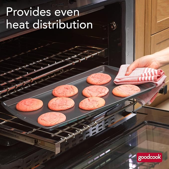 GoodCook Everyday Nonstick Steel Baking Sheet, 17 x 11-Inch, Gray - Image 5