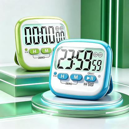 Antonki 2 Pack Classroom Timers for Kids Teachers, Magnetic Countdown Digital Kitchen Timer for Cooking, Study, Exercise, Games, Time Mangement - Loud/Silent Mode - Battery Included - Image 2