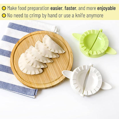 BTaT- Dough Press Set, 3 Pack, Dumpling, Empanada, Pastry and Turnover Press, Hand Pie Maker, Meat Pie Cutter