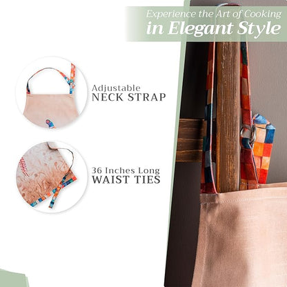 Maison d' Hermine 100% Cotton Apron for women with Pocket Kitchen Chef Apron for Men Cooking Mothers Day Gifts - Image 6