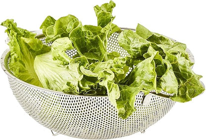 3-Piece Stainless Steel Mesh Micro-Perforated Strainer Colander Set (1-Quart, 2.5-Quart and 4.5-Quart) - Image 7