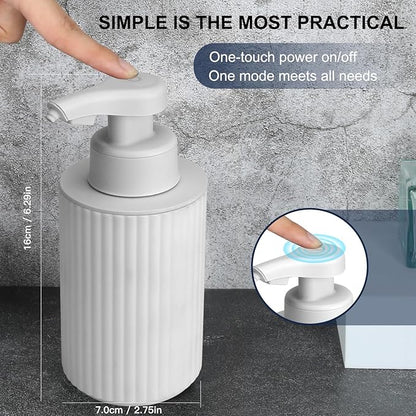Automatic Soap Dispenser Foaming Touchless: 9oz White Plastic - Rechargeable Electric Smart Auto Foam Soap Dispenser - Hand Dish Bathroom Kitchen - Image 2