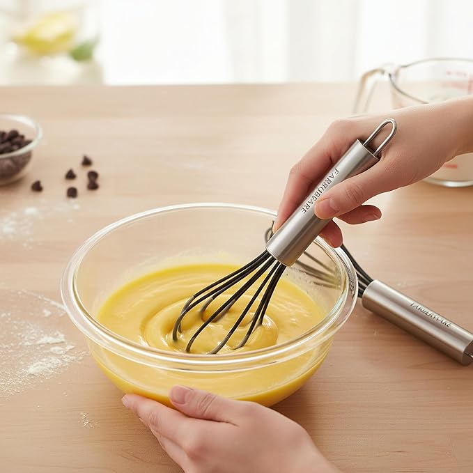 Farberware Professional Silicone Mini Whisks (Set of 2), Black - Image 5