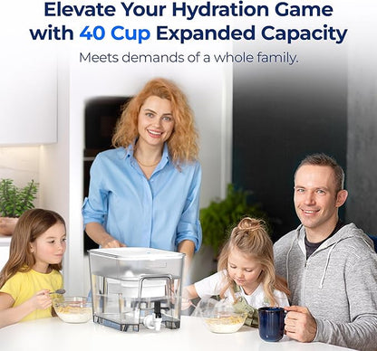 Waterdrop WFD-22L-DF Water Filter Dispenser, 40-Cup Water Purifier, 2 Built-in Filters, 8X Faster Filtration, 400-Gallon Lifespan, 10X Longer Lifetime, Reduces Chlorine, PFOA/PFOS, White - Image 7