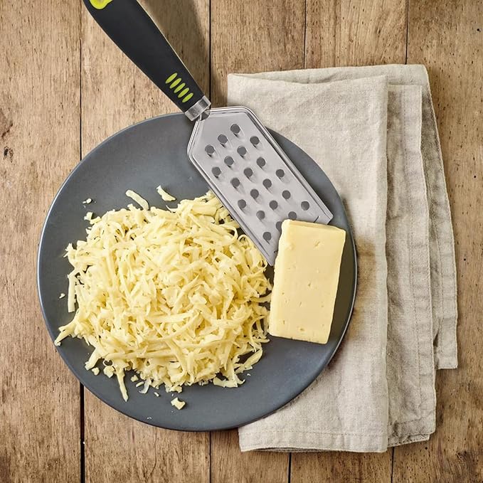 Handheld Cheese Grater Set for Kitchen Stainless Steel Mini Cheese Grater with Handle Lemon Zester with Cleaning Brush for Cheese Vegetable Fruit Chocolate (Black Handle) by beardo decor - Image 8