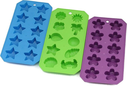 Chef Craft Select Shapes Ice Cube Tray, 8.75 inch, Color/Shapes May Vary