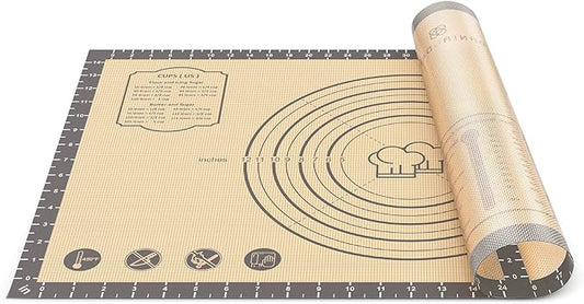 Silicone Pastry Mat, 36" x 24" Extra Large Non Stick Baking Mat with Measurement Non-slip Silicone Dough Rolling Mat for Making Cookies, Oven Liner, Fondant/Pie Crust Mat by DANIADEAN