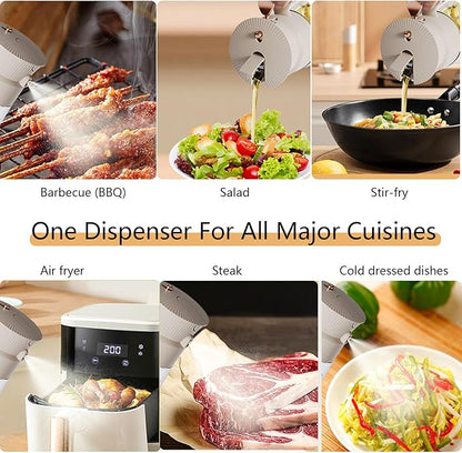 2026 New 19.6oz/580ml Olive Oil Sprayer for Cooking, Leak Glass Olive Oil Dispenser Bottle, 2 in 1 Oil Dispenser and Oil Sprayer, Switch Between Mist & Precision Pour for Air Fryer, BBQ, Salad,Baking - Image 6