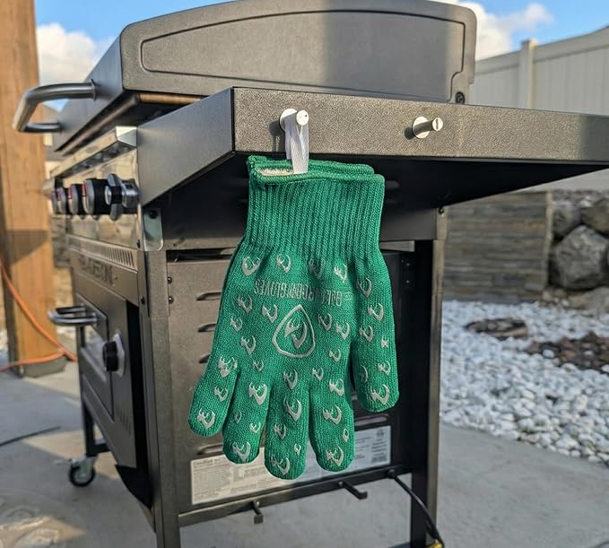 Grill Armor Oven Gloves with Fingers – 932°F Heat, Fire & Cut Resistant Mitts for BBQ, Grill, Cooking, Grilling, Baking, Smoker & Fire Pit - Image 4