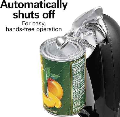 Hamilton Beach Electric Automatic Can Opener with Auto Shutoff, Knife Sharpener, Cord Storage, and SureCut Patented Technology, Extra Tall, Black - Image 5