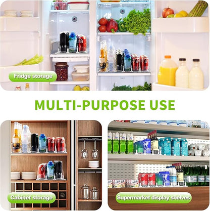 Coanto Drink Organizer for Fridge, Soda Can Dispenser for Refrigerator, Automatic Self-Pushing Fridge Drink Dispenser Holds up to 30 Cans, 6 Row - Image 5