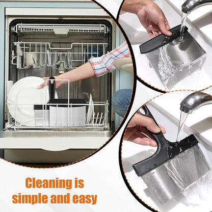Grill Scraper&Bench Scraper Set，Food Scraper with Handle for Blackstone, Flat Top Grill Cleaning，Premium Stainless Steel Dough Cutter with Measuring Scale for Pastry,Cake,Pizza,Bread,Cooking - Image 5