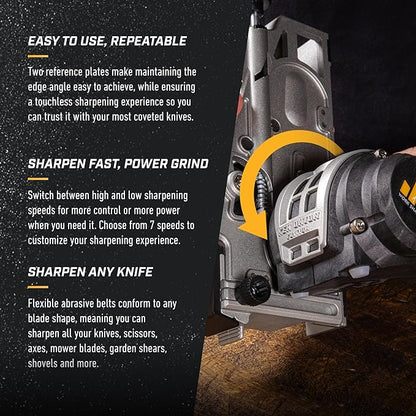 Work Sharp Ken Onion Edition Knife & Tool Sharpener Elite Mk2 - Adjustable Knife Sharpening System with Blade Grinding Attachment - Image 4