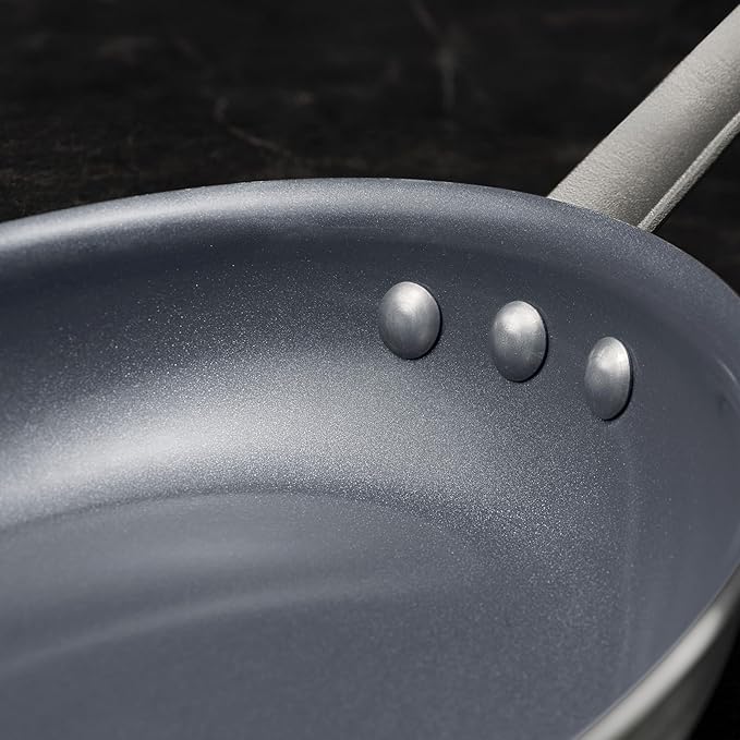 Tramontina Professional 10-Inch Ceramic Non Stick Frying Pan, Heavy-Gauge Aluminum Skillet with Ceramic Nonstick Coating, Dishwasher and Oven Safe, Gray - Image 9
