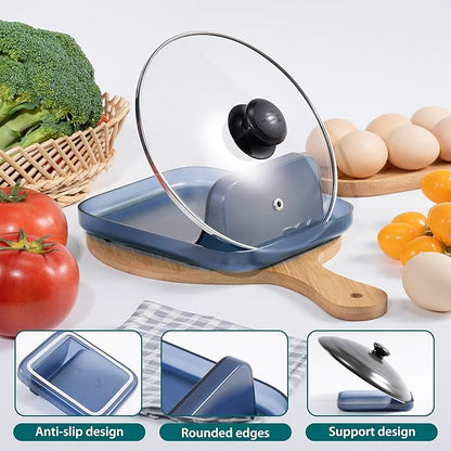 Li&Zhao Spoon Rest for Stove Top - Stove Spoon Holder for Kitchen Counter Pot Lid Holder Utensil Rest Cooking Spoon Holder
