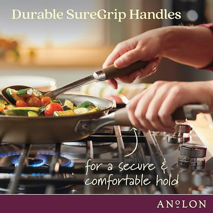 Anolon Advanced Home Hard-Anodized Nonstick Skillets (10.25-Inch, Bronze) - Image 3