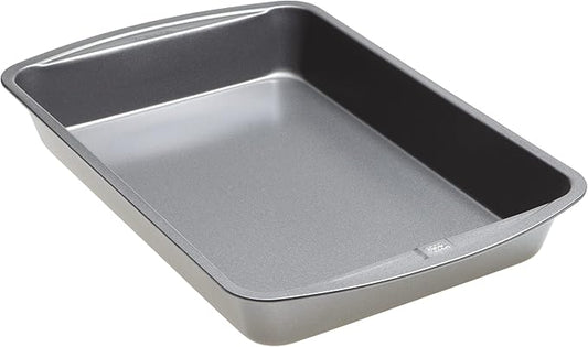 Good Cook Everyday Bake & Roast Pan with Scratch-Resistant Metal-Utensil Safe Nonstick, 13 x 9-Inch, Gray by GoodCook