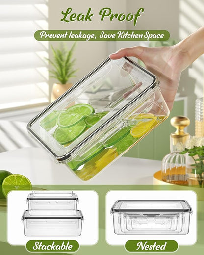 46 Piece Food Storage Containers with Lids(23 Containers & 23 Lids), BPA-Free Plastic Food Containers for Kitchen Storage and Organization, Leak Proof Meal Prep Container, Includes Labels & Pen - Image 6