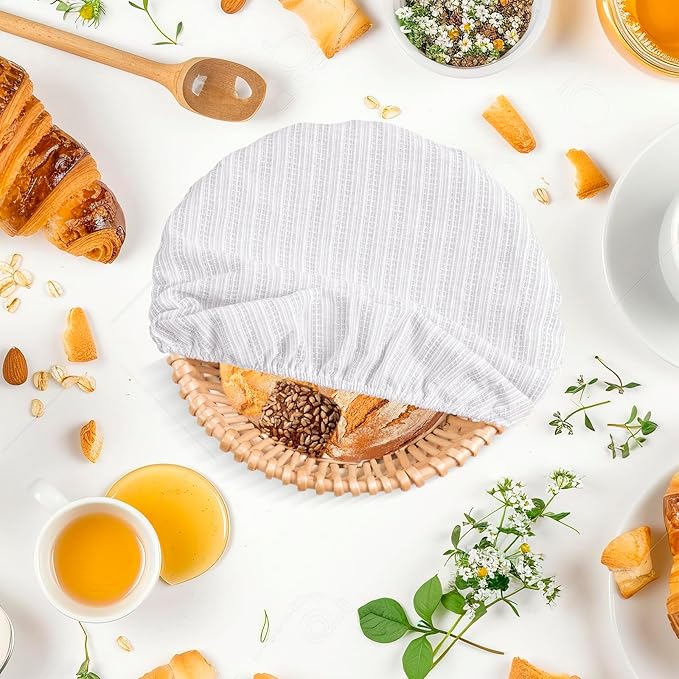 Reusable Bowl Covers, 5 Size Stretch Cloth Bowl Covers for Bread Proofing, cloth Fabric bowl Cover for Food Fruits Leftover (L)